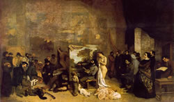 El estudio del pintor, Gustave Courbet