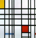 Composición en rojo, amarillo y azul, de Mondrian