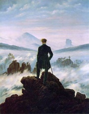 El caminante sobre la niebla, de C. D. Friedrich